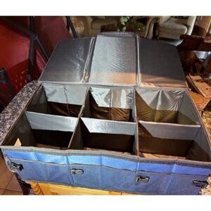 Car Trunk Organizer, Collapsible Multi Compartment Car Organizer, Foldable